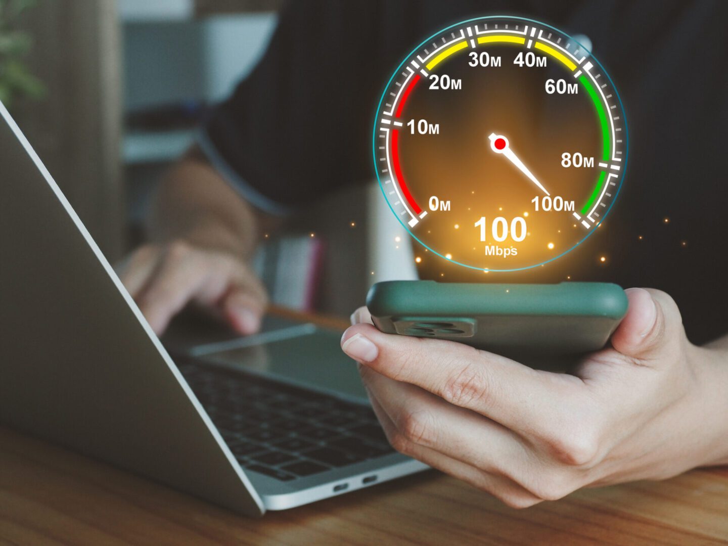 Internet speed test on mobile