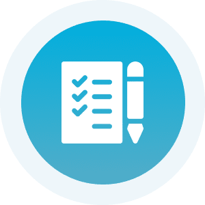 Checklist icon with pen
